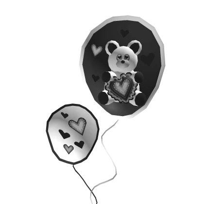 Bear & Hearts Balloons