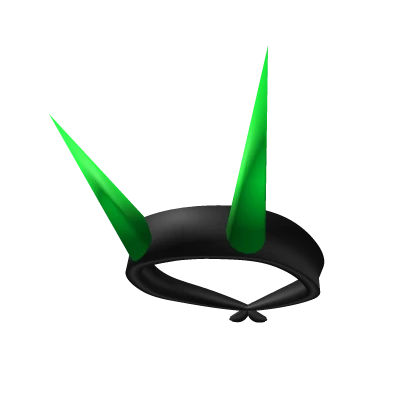 Spiked Punk Bandana Headband - Green Horns