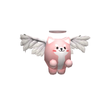 Shiba Inu Angel Buddy (Pastel Pink)