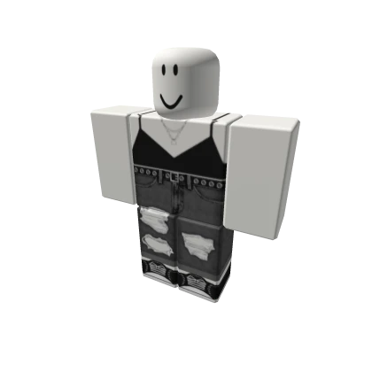 🖤black top w ripped jeans