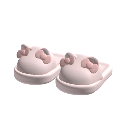 Pink Kitty Slippers