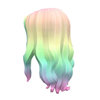 Long Curly Hair (3.0) - Rainbow