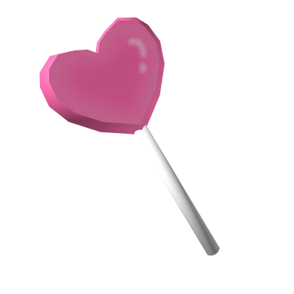 Pink Heart Lollipop