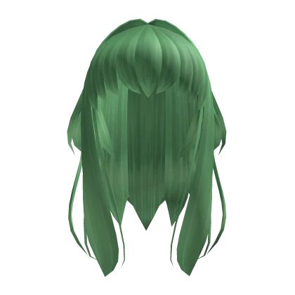 Cozy Long Green Hair