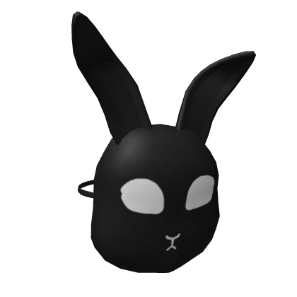 Black Bunny Mask