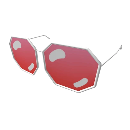 Red Octagon Glasses