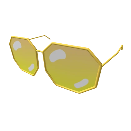 Golden Octagon Glasses