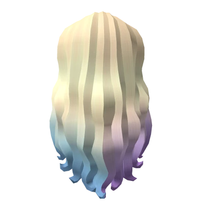 Long Curly Hair (3.0) - Pastel Ombre Split