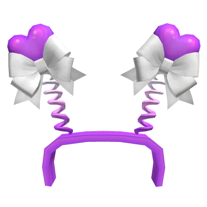 Valentines Heart Boppers Purple