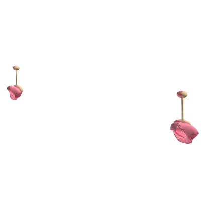 🌷 Pink Tulip Earrings