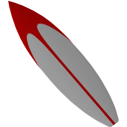 Red and White Surfboard