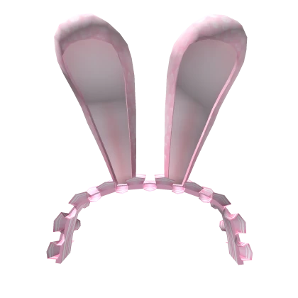 Pink Ruffled Bunny Headband 