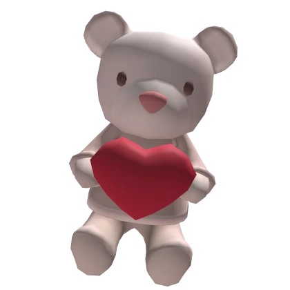 Valentine Teddy Bear White