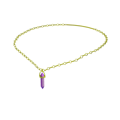 {1.0} Crystal Necklace Amethyst