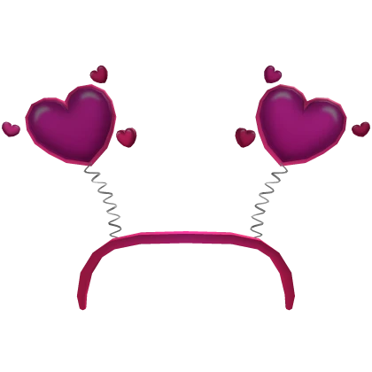 Pink Heart Bopper Headband