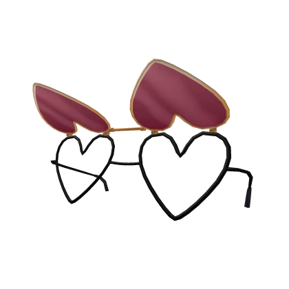 Heart Flip-Up Sunglasses (Red)