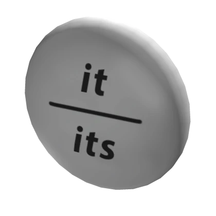 It/Its Pronoun Pin