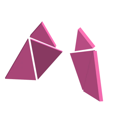 Pink Geometric Wings