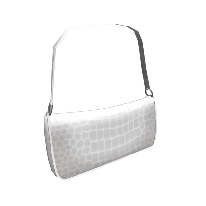 White Mini Faux Shoulder Bag