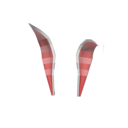 Crazy Striped Rabbit Ears (White)