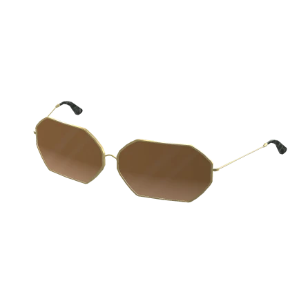 Bronze Octagonal Sunglasses