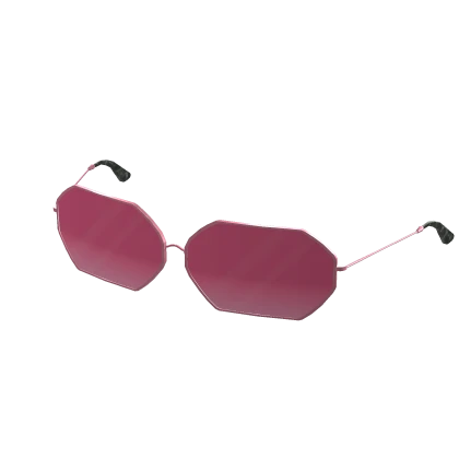 Pink Octagonal Sunglasses