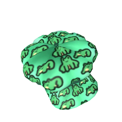 Froggy Vintage Print Beret V2