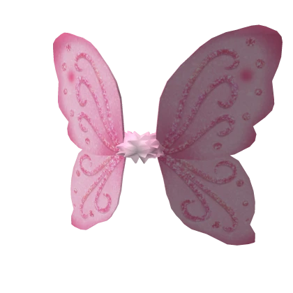 Pink Sparkly Fairy Wings