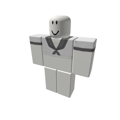 cute white and grey school girl top