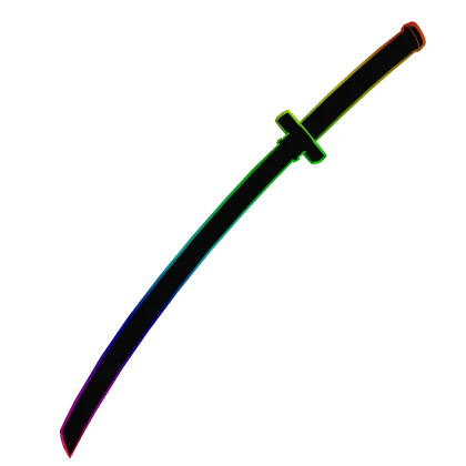 Rainbow Cyberpunk Katana