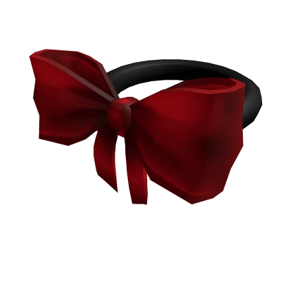 Red and Black Bowed Halo