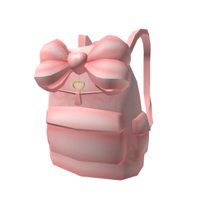 Pink Heart Bow Backpack