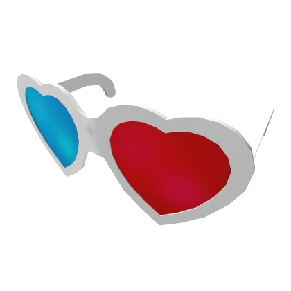 Retro Heart 3D Glasses