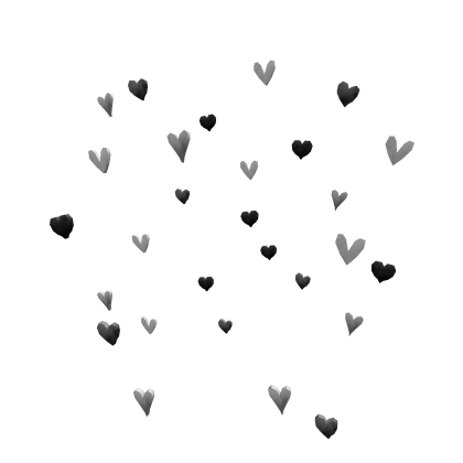 Monochrome Heart Confetti