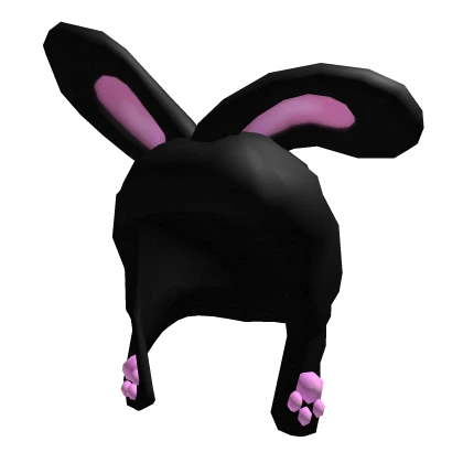 Cute Lil' Black Bunny Hood 🐰