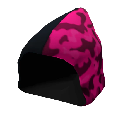 Pink Half Camo Hood