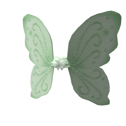 Sage Green Sparkly Fairy Wings