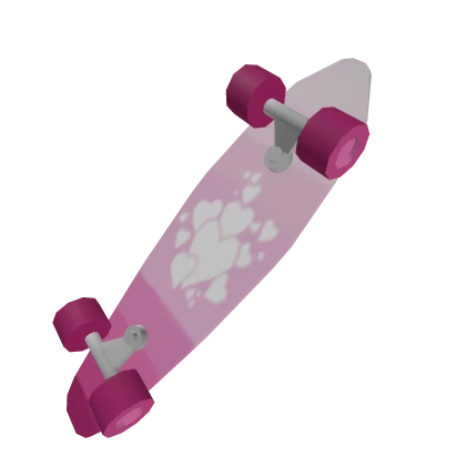 Pink Hearts Longboard