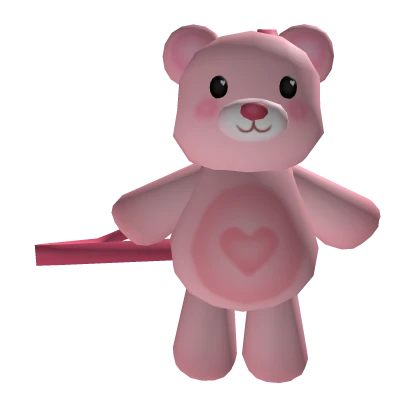 Plush Bear Bag - 3.0 pink