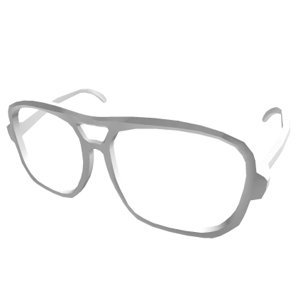 White Retro Glasses