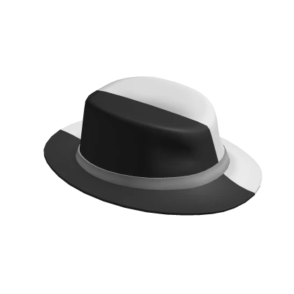 Black and White Fedora