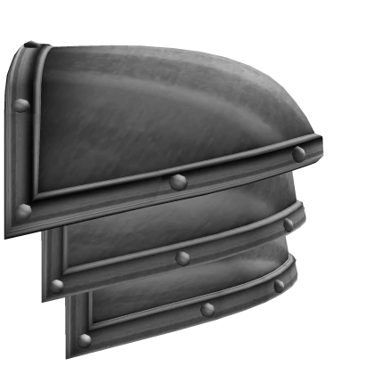 Left Steel Crusader Pauldron