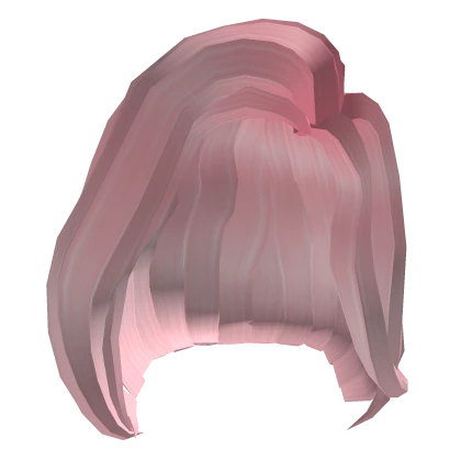 Side Part Long Bob in Pink