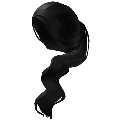 Black aesthetic side ponytail