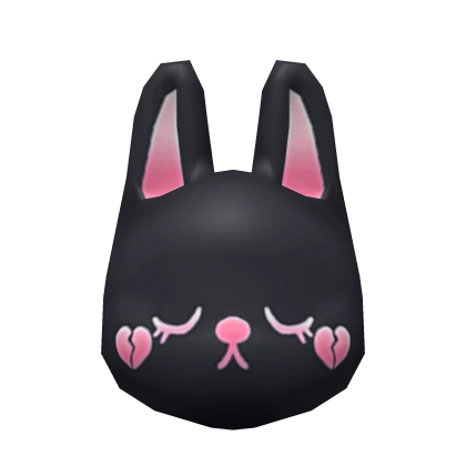 Dark Heartbroken Bunny Mask