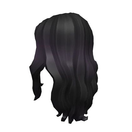 Long Curly Hair (1.0) - Black