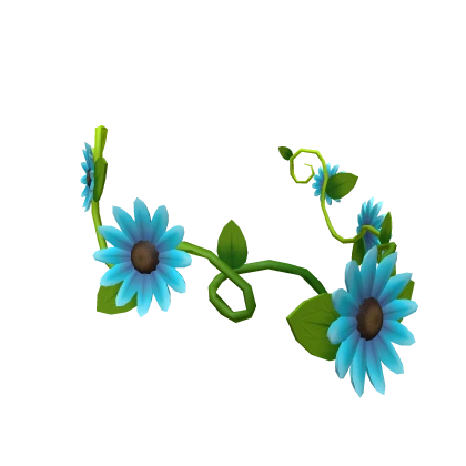 Blue Daisy Headpiece