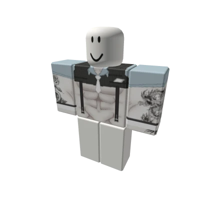 💀🔥Mayordomo suit blue BUTLER BUFF MAN