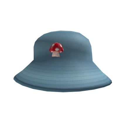 Denim Mushroom Hat - blue