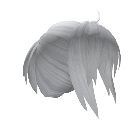 White Short Anime Ponytail